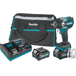 Makita 40V max XGT® Brushless Cordless 4‑Speed Mid‑Torque 1/2" Sq. Drive Impact Wrench Kit w/ Friction Ring Anvil (2.5Ah)