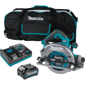 Makita 40V max XGT® Brushless Cordless 7‑1/4" Circular Saw Kit with Guide Rail Compatible Base, AWS® Capable, 4.0Ah