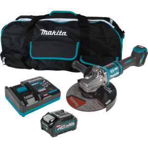 Makita 40V max XGT® Brushless Cordless 7" / 9" Paddle Switch Angle Grinder Kit, with Electric Brake, AWS® Capable (4.0Ah)