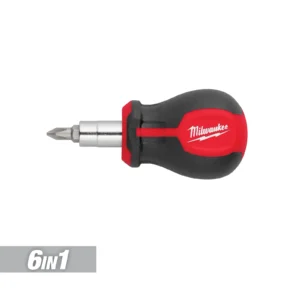 Milwaukee 6-IN-1 Stubby Multi-Bit Screwdriver