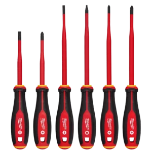 Milwaukee 6pc 1000V Insulated Slim Tip Screwdriver Set