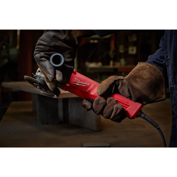 Milwaukee 11 Amp Corded 4-1/2 in. Small Angle Grinder Paddle Lock-On - Image 2